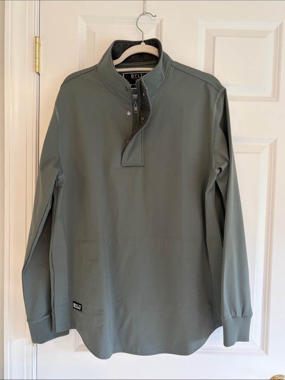 BYLT Basics Olive Quarter-Zip Pullover